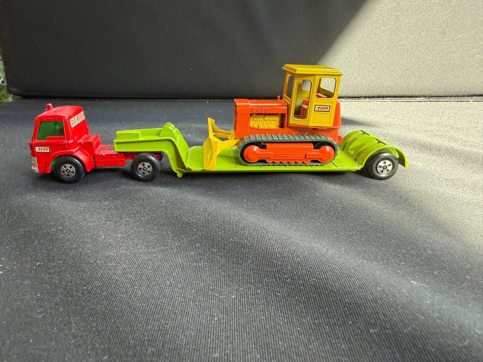 Matchbox Super Kings K-17 Dyson Low-Loader met Bulldozer, Verzenden, Gebruikt