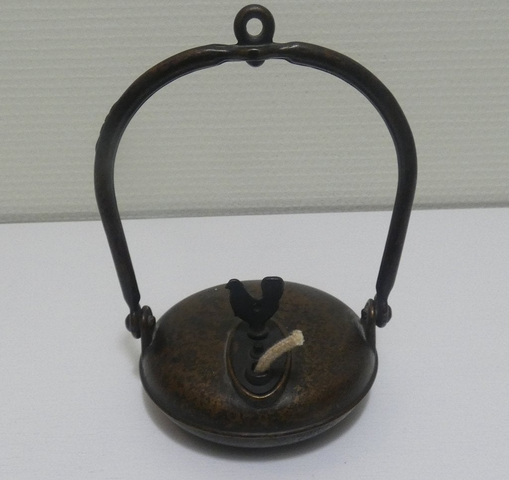 Olielamp - Brons - bronzen weverslampje [1942], Ophalen of Verzenden