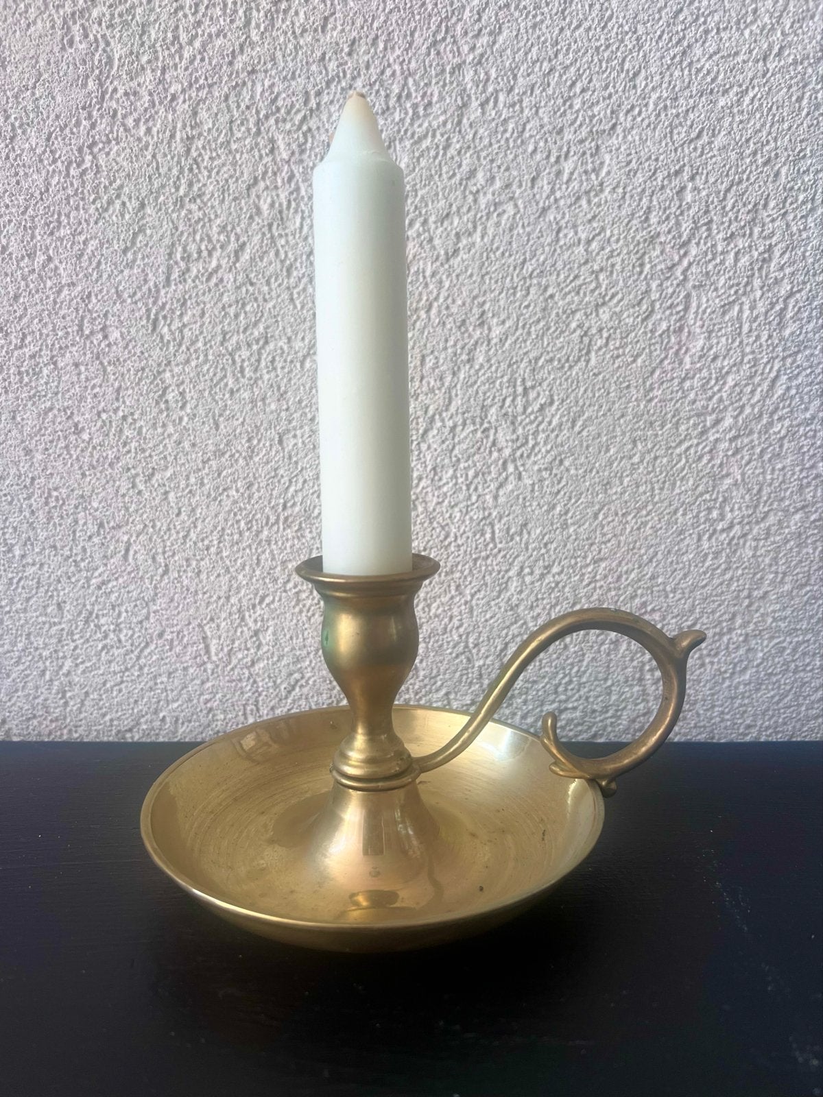 Koperen blaker / kandelaar in doos met twee kaarsen - B3, Ophalen of Verzenden