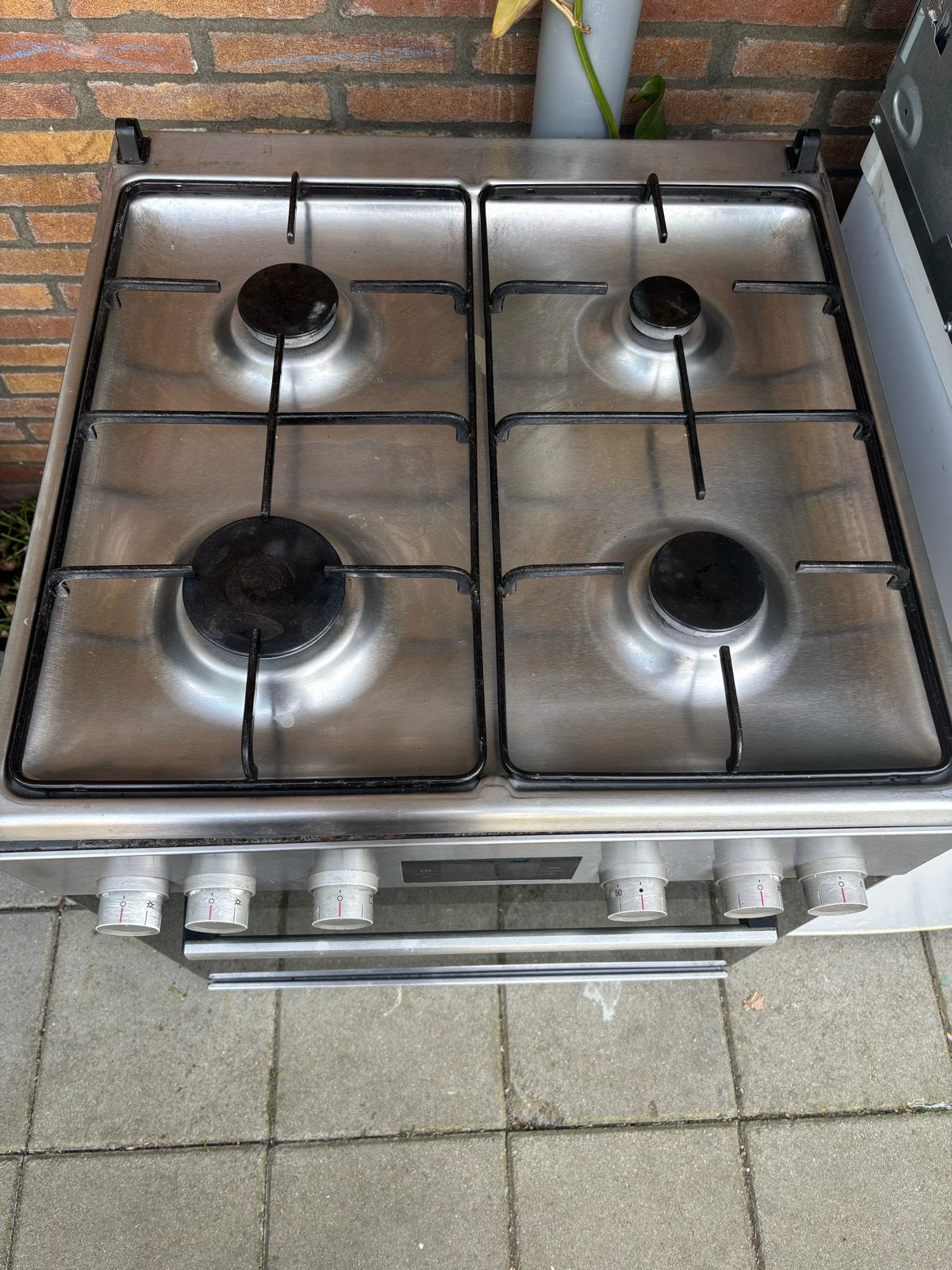 Bosch Vrijstaand Gasfornuis met Oven - Zo goed als nieuw, Witgoed en Apparatuur, Ophalen, Hete lucht, 60 cm of meer, 4 kookzones