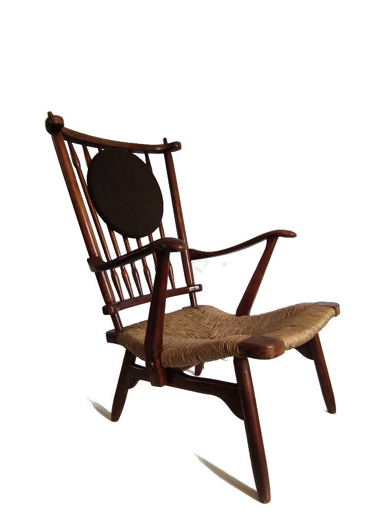 Fantastische vintage Ster Gelderland Dutch design fauteuil, Ophalen, Gebruikt, 75 tot 100 cm, Hout