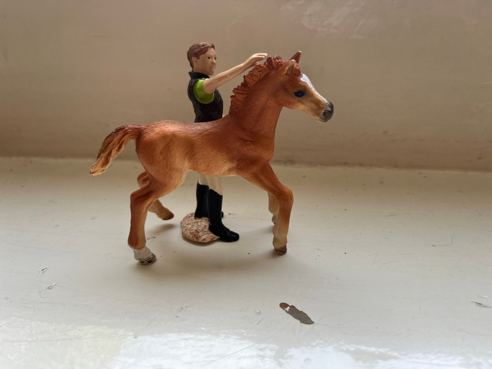 Schleich paard met ruiter speelfiguren set, Ophalen of Verzenden, Zo goed als nieuw