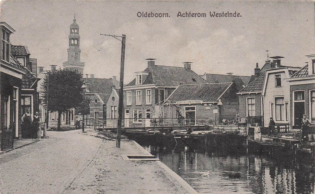703-156-019 Oldeboorn Achterom Westeinde, Verzenden, Voor 1920, Friesland