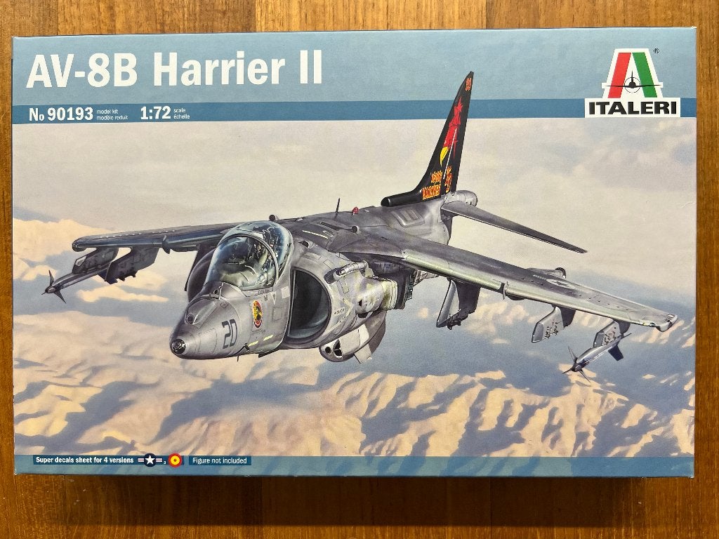 Italeri AV-8B Harrier II 1:72 bouwpakket - 90193, Hobby en Vrije tijd, Modelbouw | Vliegtuigen en Helikopters, 1:72 tot 1:144