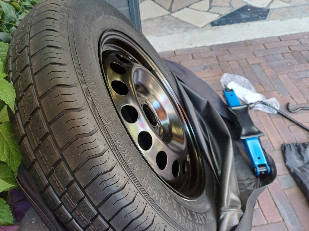 reserve wiel thuiskomer voor 19 inch, Auto-onderdelen, Ophalen, Overige, Gebruikt, 155 mm