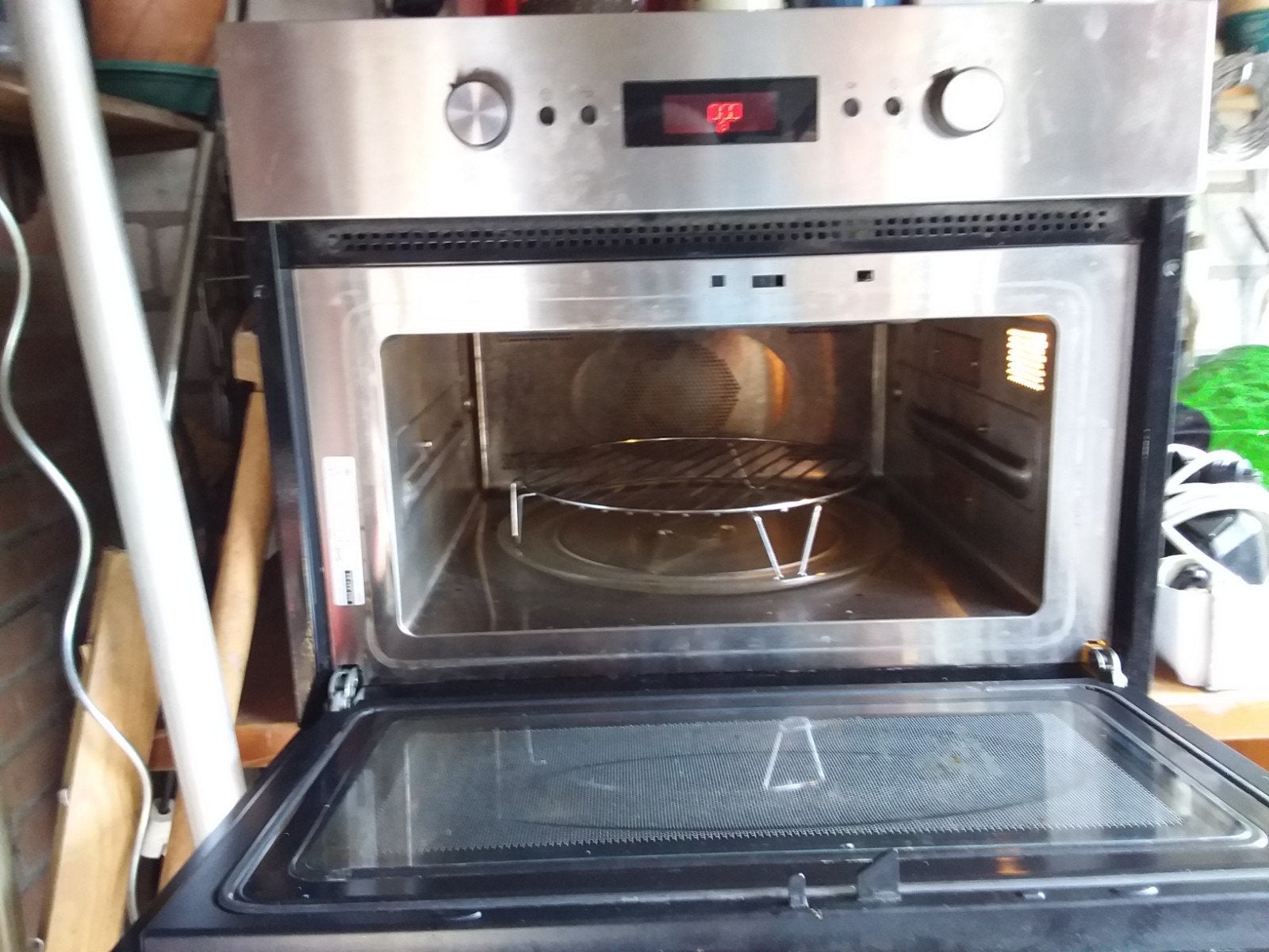 magnetron combinatie oven inbouw, Ophalen
