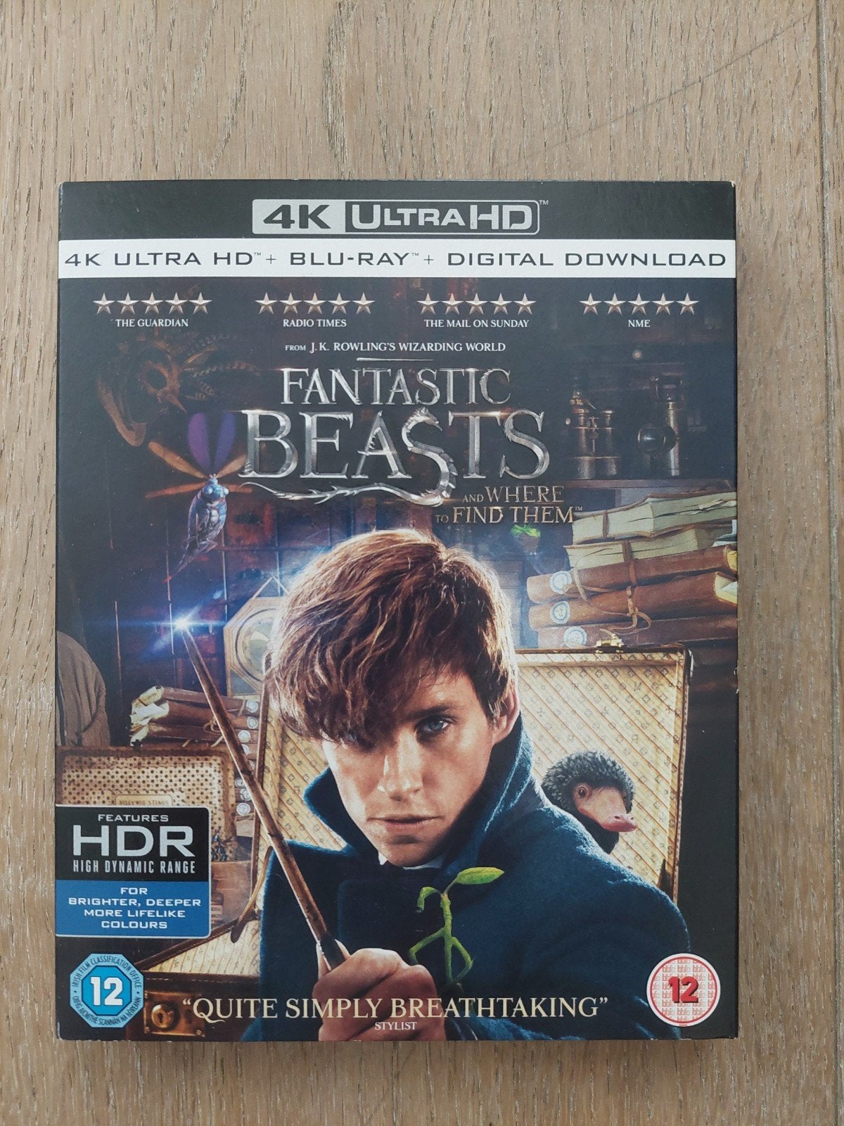 Fantastic beasts and where to find them 4k uhd blu-ray, Ophalen of Verzenden, Zo goed als nieuw, 4K Ultra HD Blu-ray, Science Fiction en Fantasy