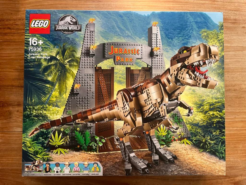 LEGO Jurassic Park: T. rex Rampage (75936) - Nieuwstaat, Jurassic World, Lego, Ophalen of Verzenden, Zo goed als nieuw