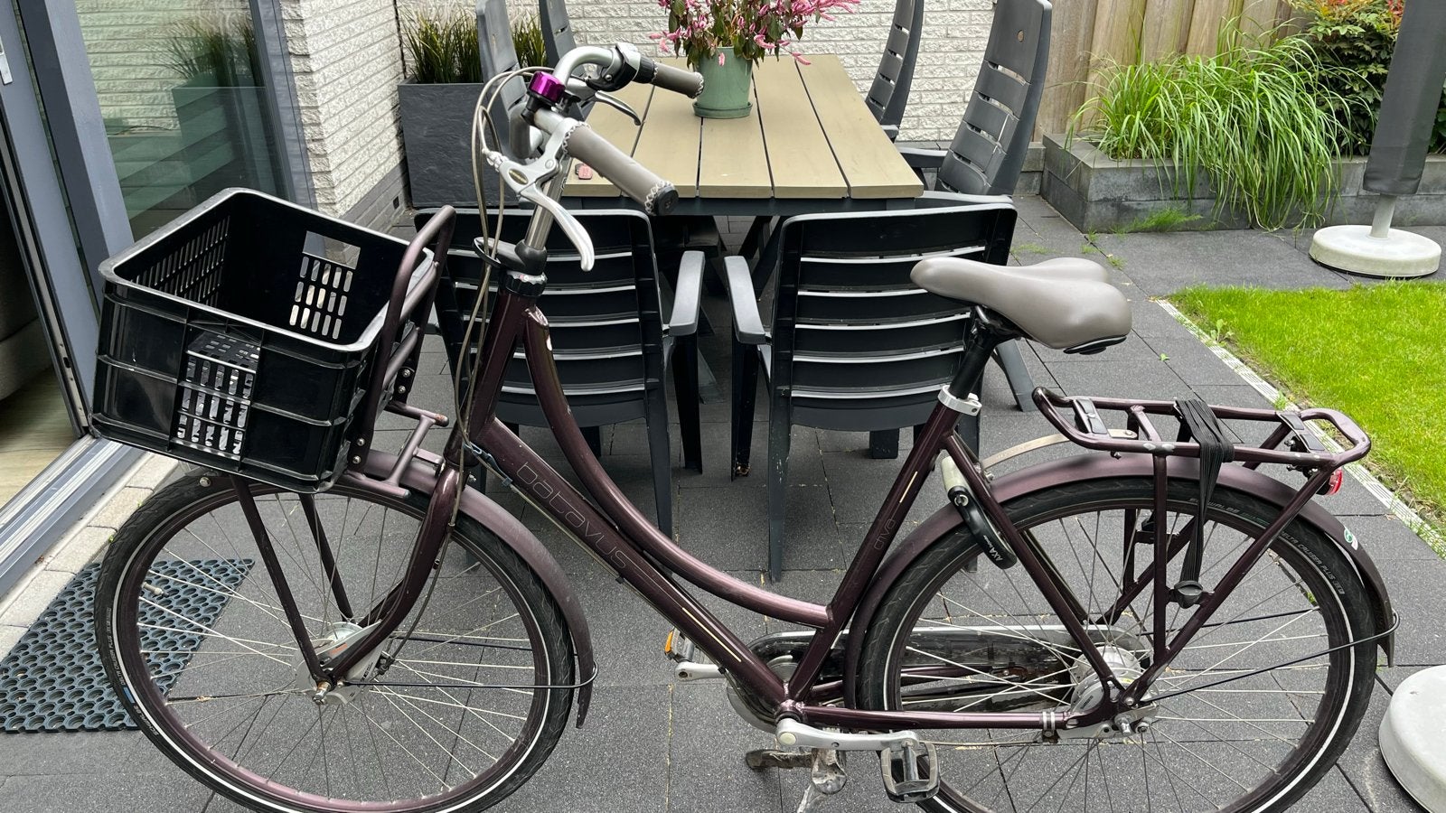 Batavus Damesfiets met Mand en Versnellingen, Fietsen en Brommers, Ophalen, Velgrem, Versnellingen, Batavus