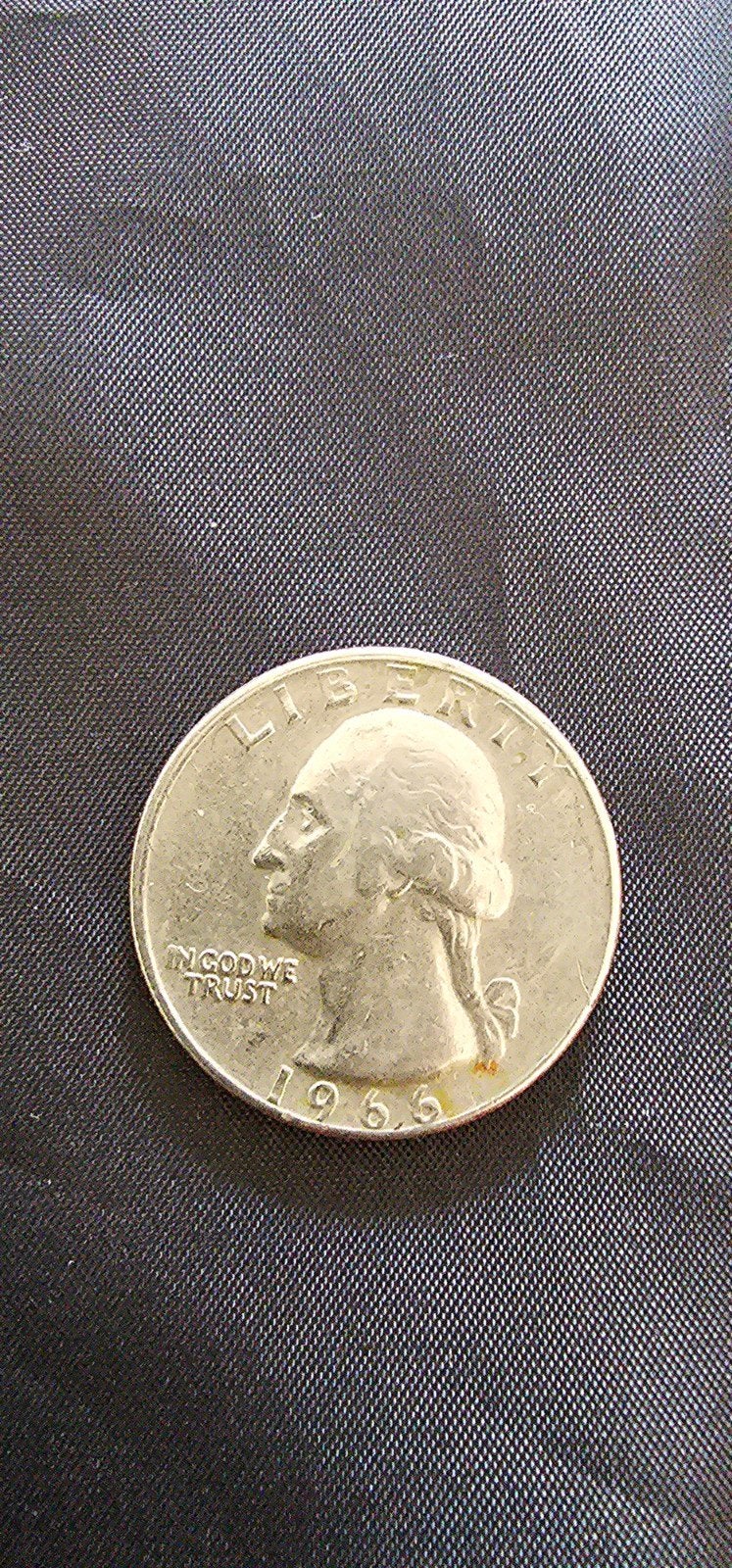 Amerikaanse Quarter Dollar munt 1966, Ophalen of Verzenden, Losse munt