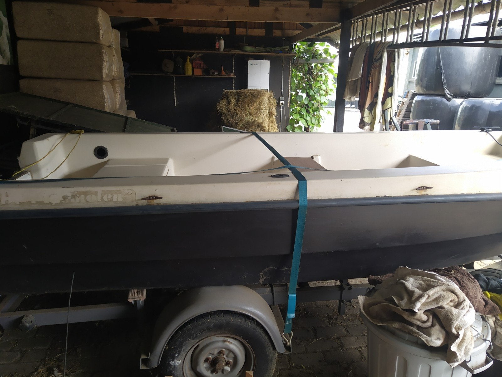 Visboot/Consoleboot met Minn Kota elektromotor en trailer, Watersport en Boten, Motorboten en Motorjachten, Ophalen, Overige merken