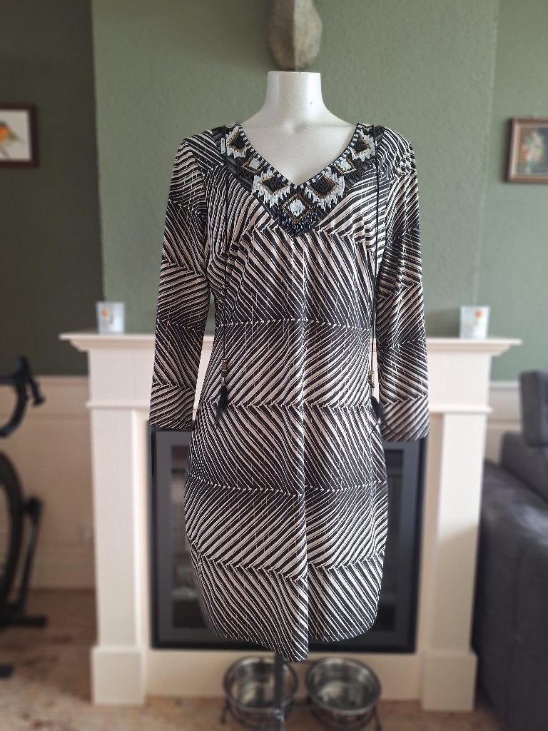 K-Design K design schitterende kralen jurk XL, K-design, Overige kleuren, Verzenden, Maat 46/48 (XL) of groter
