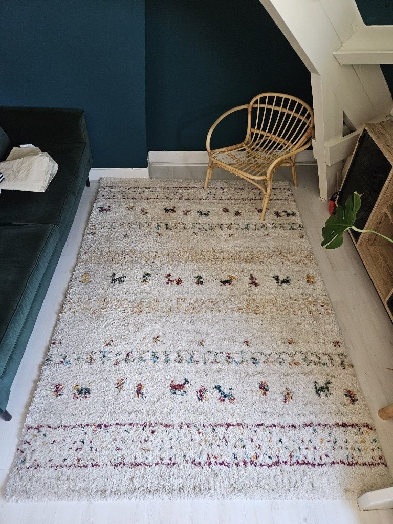 Benuta Hoogpolig vloerkleed Gobi Beige