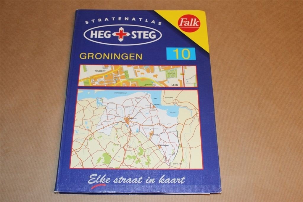 Falk Stratenatlas Groningen - Heg & Steg, Ophalen of Verzenden, 1800 tot 2000, Nederland, Landkaart