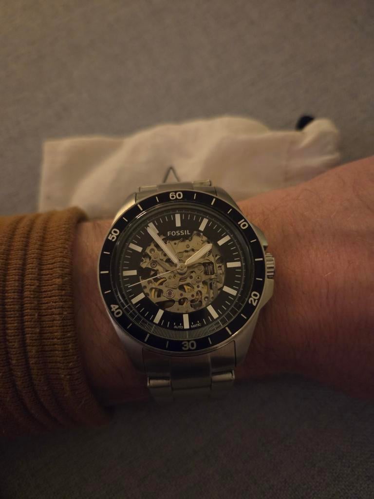 Fossil ME3146 herenhorloge, Ophalen of Verzenden, Staal, Overige merken