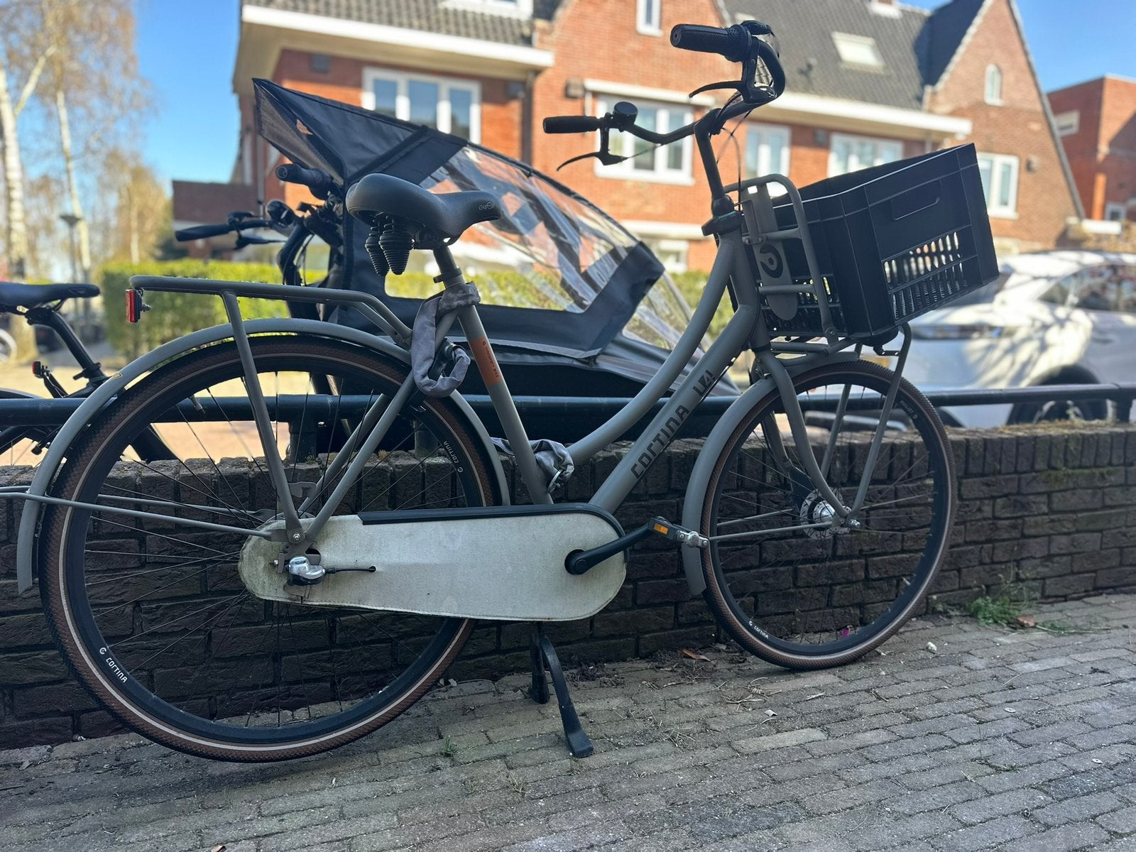 Cortina U4 Transportfiets, Quarz Grey Matt – 3 versnellingen, Gebruikt, Versnellingen, 56 cm of meer, 0 zitjes