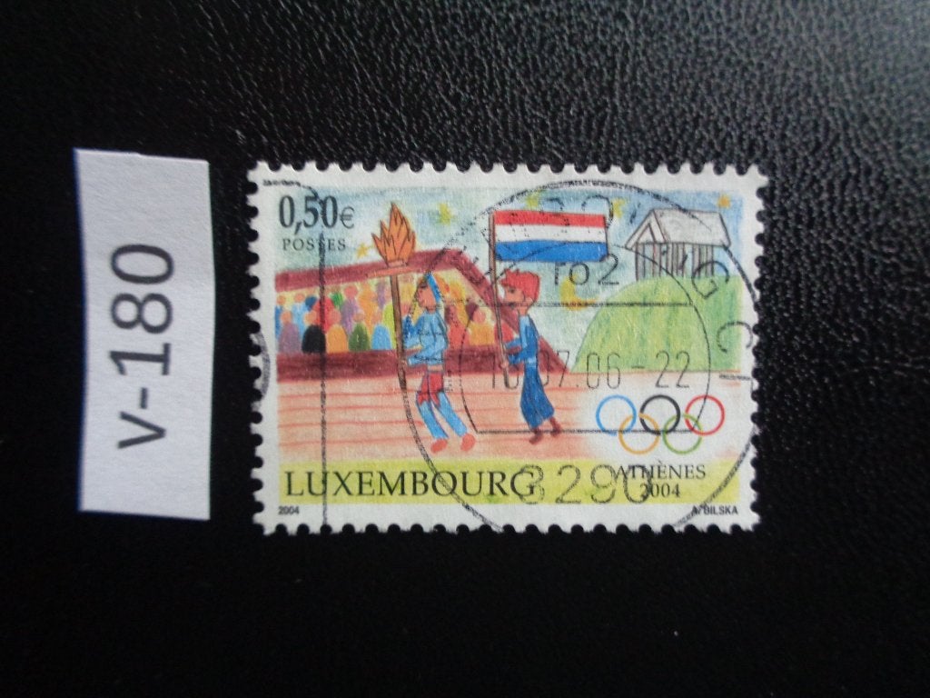 luxemburg - olympische spelen athene 2004 (v-180), Ophalen of Verzenden, Luxemburg, Gestempeld