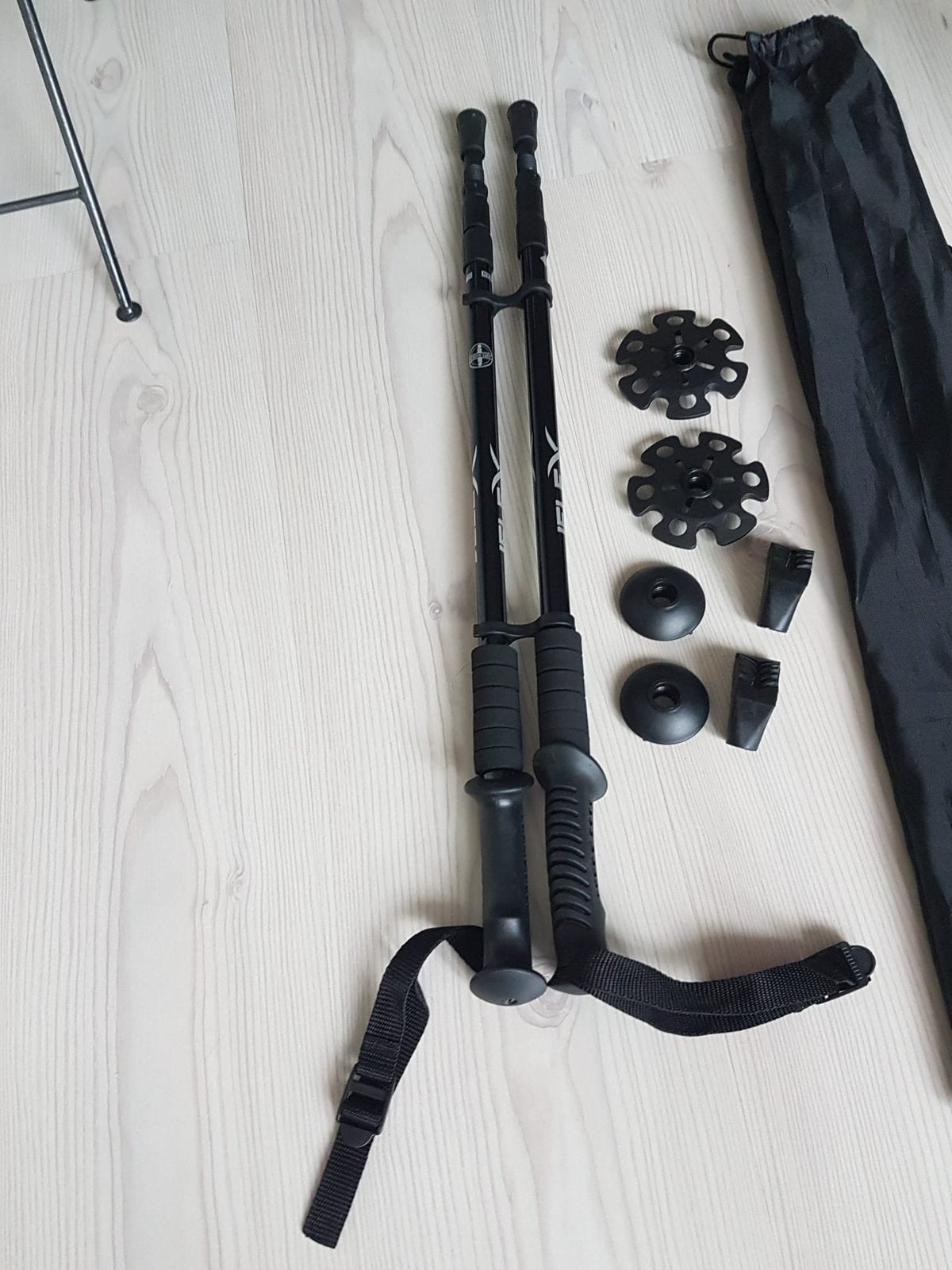 Outdoor wandelstokken Anti- shock, Ophalen of Verzenden, Zo goed als nieuw, Driepoot