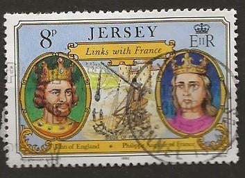 Jersey 36, koningen, Verzenden, Gestempeld