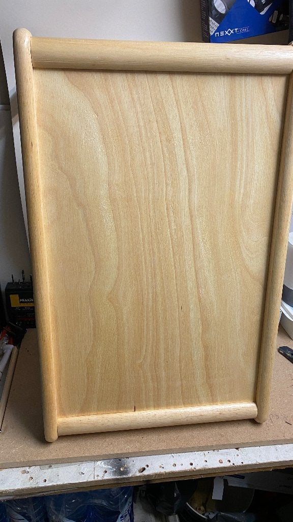Houten bedtafel / laptoptafel - Zo goed als nieuw, Huis en Inrichting, Minder dan 45 cm, Modern, functioneel, Zo goed als nieuw