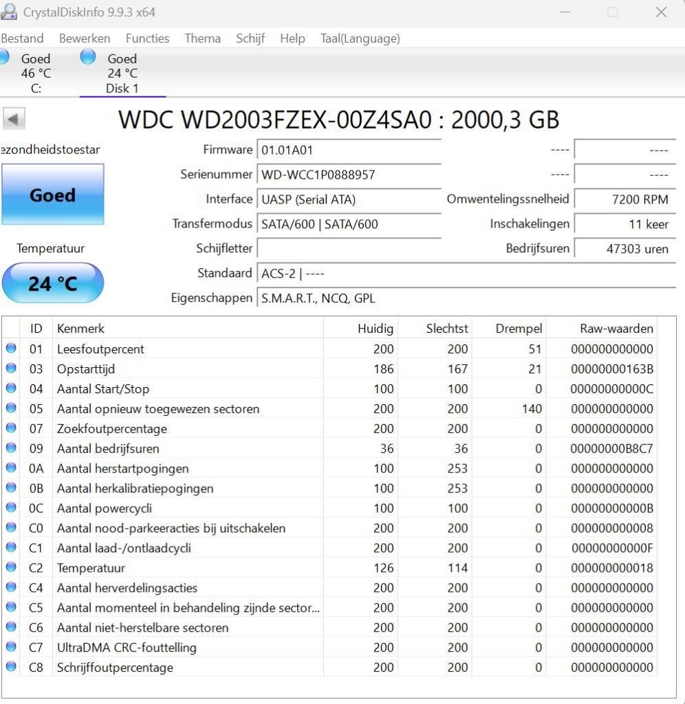 5x WD 2TB HDD Sata 7200/5400rpm, Computers en Software, Intern, 2TB, Ophalen of Verzenden, Desktop