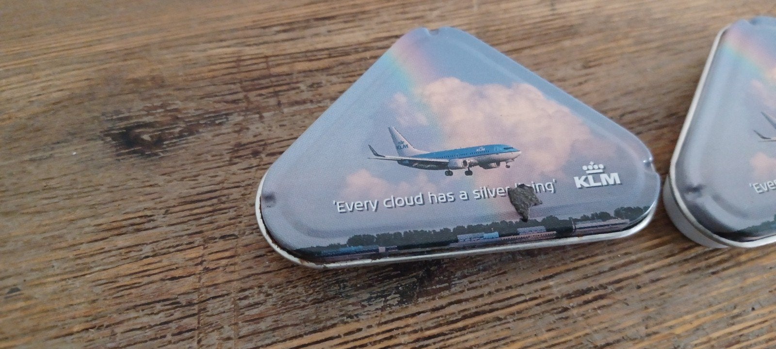 KLM Wilhelmina pepermunt blikjes blikjes, Ophalen of Verzenden, Gebruikt, Overige typen