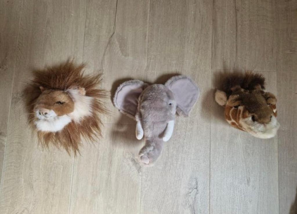 Wild & Soft Dierenkoppen Decoratie Kinderkamer, Kinderen en Baby's, Kinderkamer | Inrichting en Decoratie, Zo goed als nieuw, Wanddecoratie