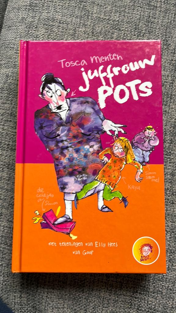 Juffrouw Pots van Tosca Menten kinderboek, Ophalen of Verzenden, Zo goed als nieuw
