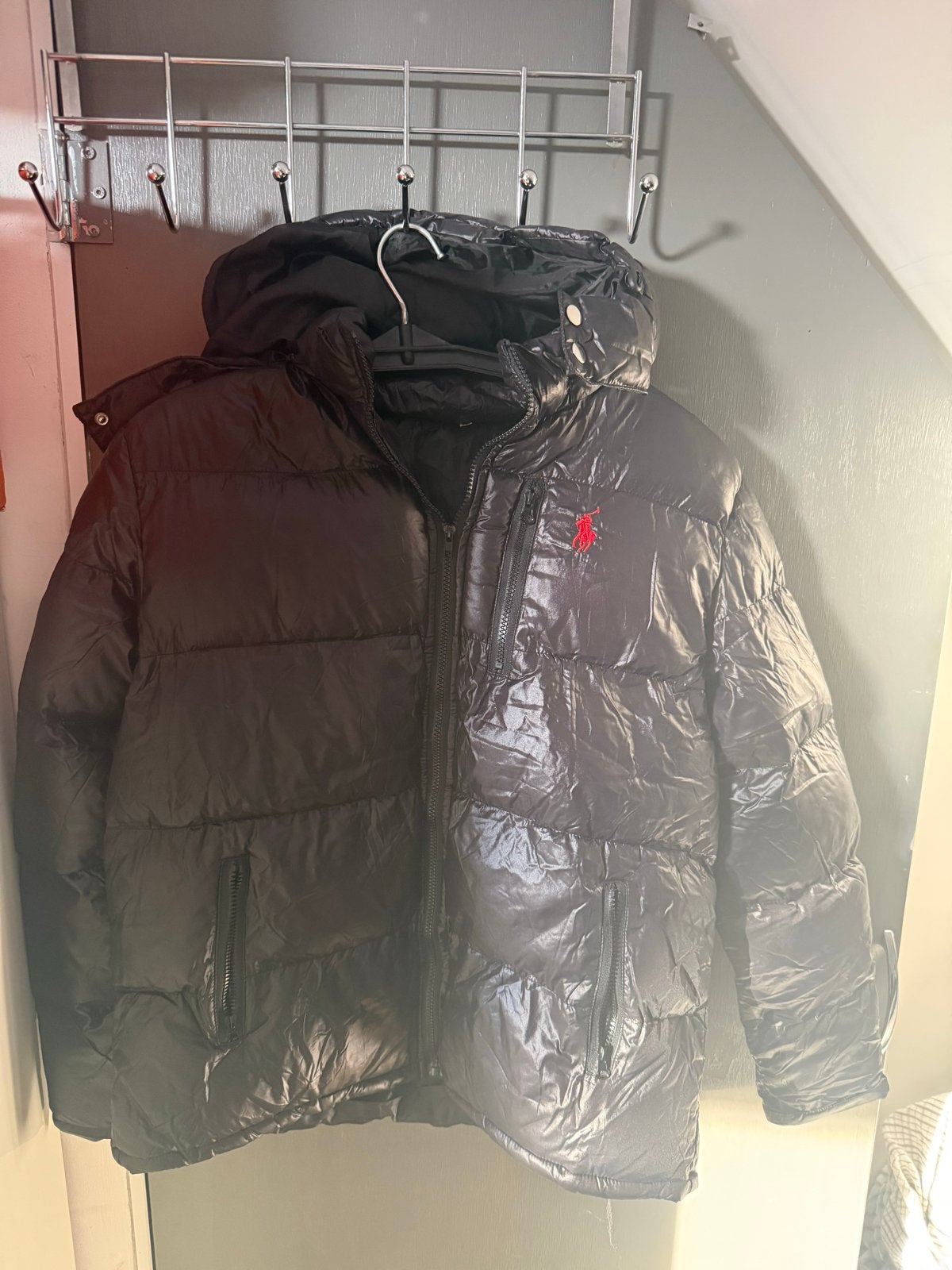 Polo Ralph Lauren Puffer Jacket Zwart Maat S, Kleding | Heren, Ophalen of Verzenden, Gedragen, Maat 46 (S) of kleiner, Zwart