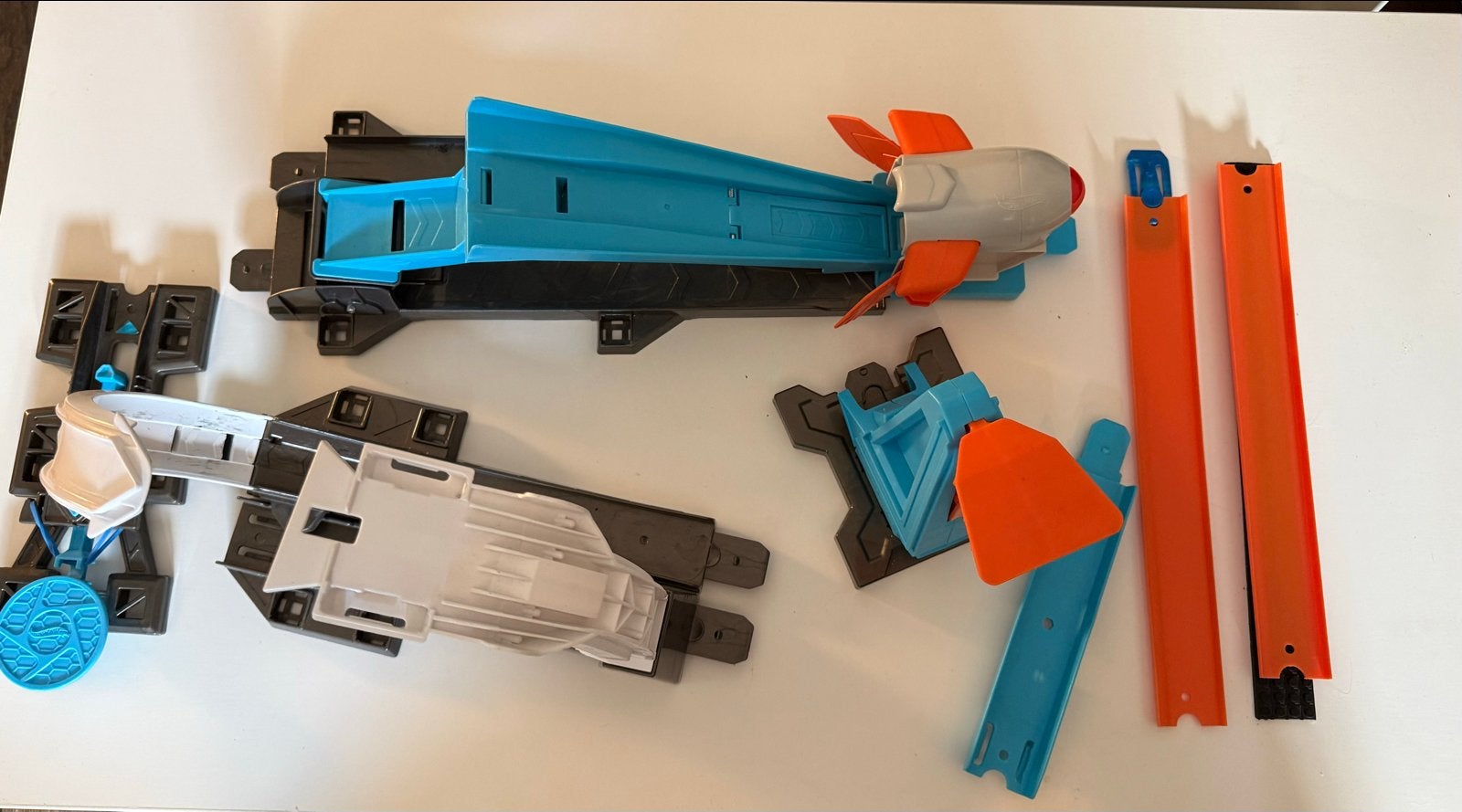 Hot Wheels Racebaan met Lanceerder en Looping, Ophalen, Racebaan, Zo goed als nieuw, Hot Wheels