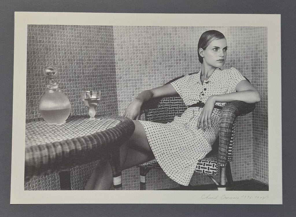 Vintage Chanel - Karl Lagerfeld - Fotolitho 1996 - Zgan !!, Verzenden, Foto, Lithografie, Origineel