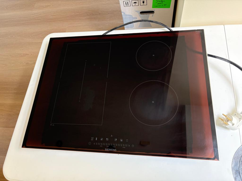 Siemens ED775FSC5E inductiekookplaat 70cm, Witgoed en Apparatuur, Ophalen, Gebruikt, 4 kookzones, Inbouw