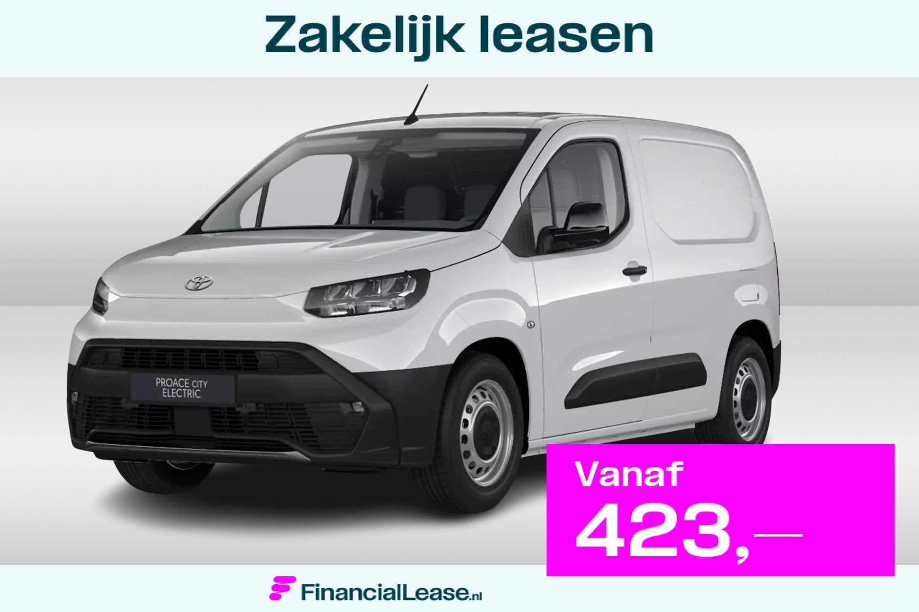 Toyota ProAce CITY Electric L1 50 kWh Comfort (Wordt verwach, Parkeersensor, Stof, Gebruikt, Wit