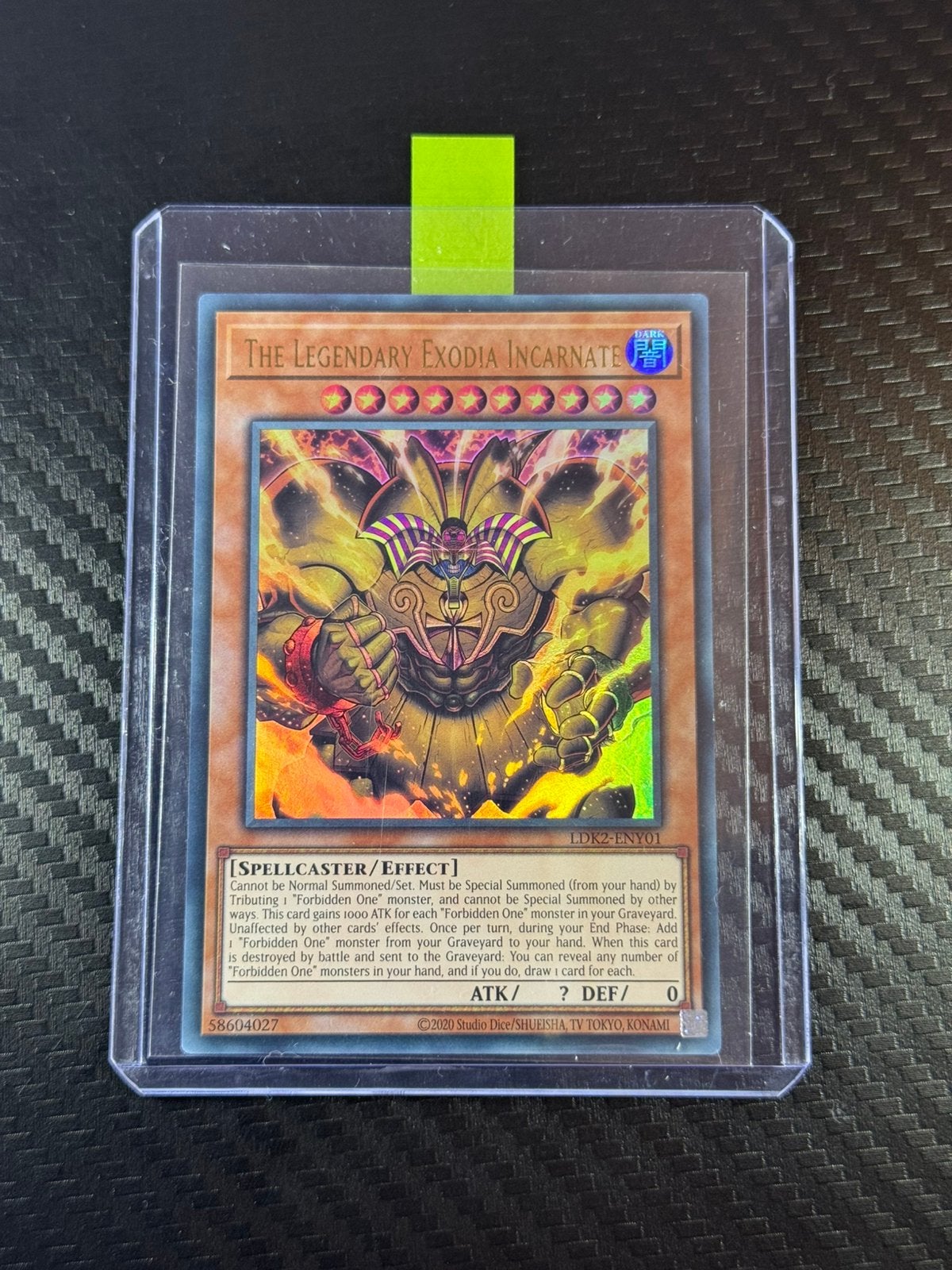 The Legendary Exodia Incarnate | UR | Holo | #LDK2-ENY01, Ophalen of Verzenden, Zo goed als nieuw