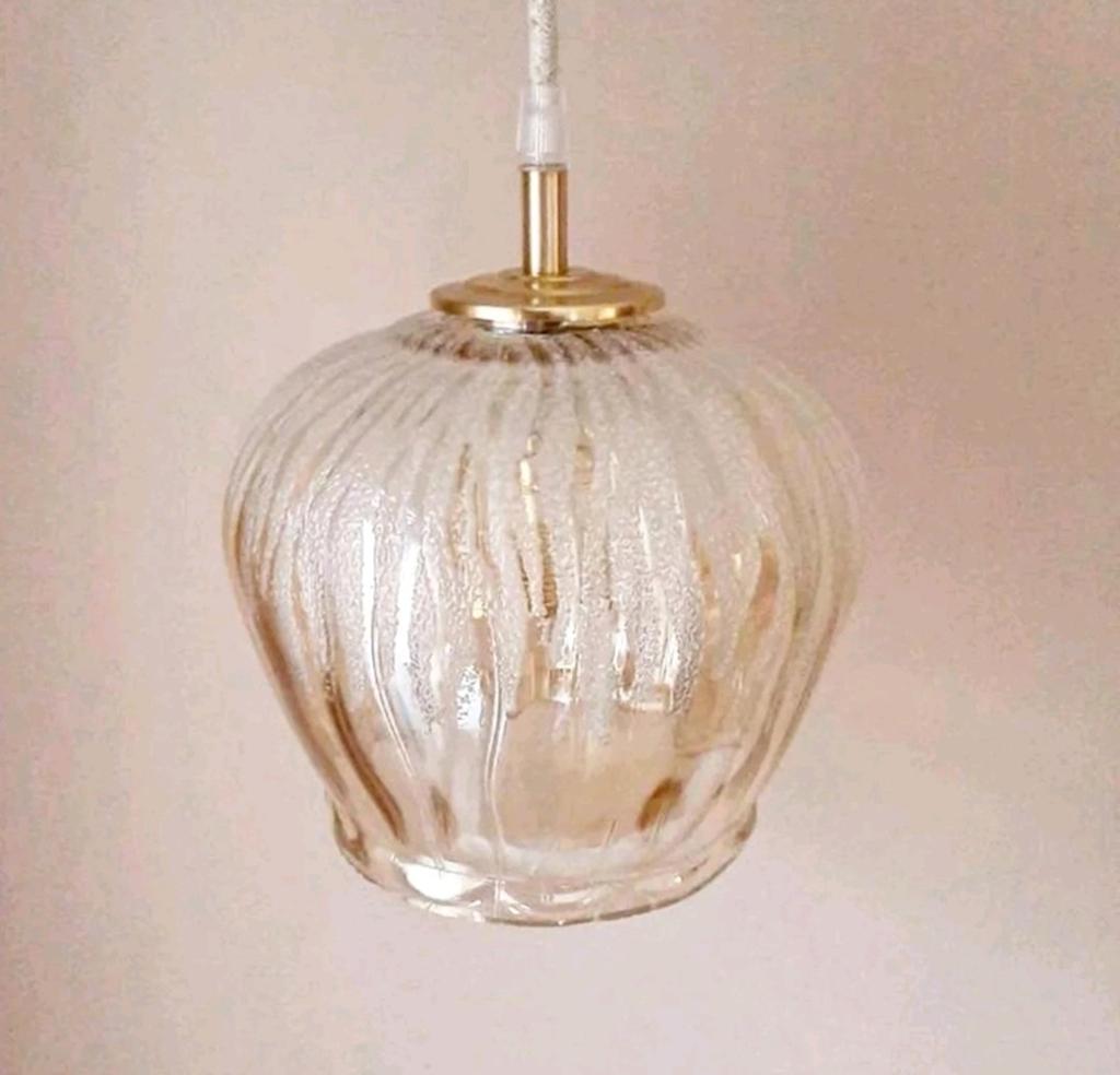 Vintage hanglamp | Bubble lamp | Helena Tynell stijl, Ophalen of Verzenden, Glas