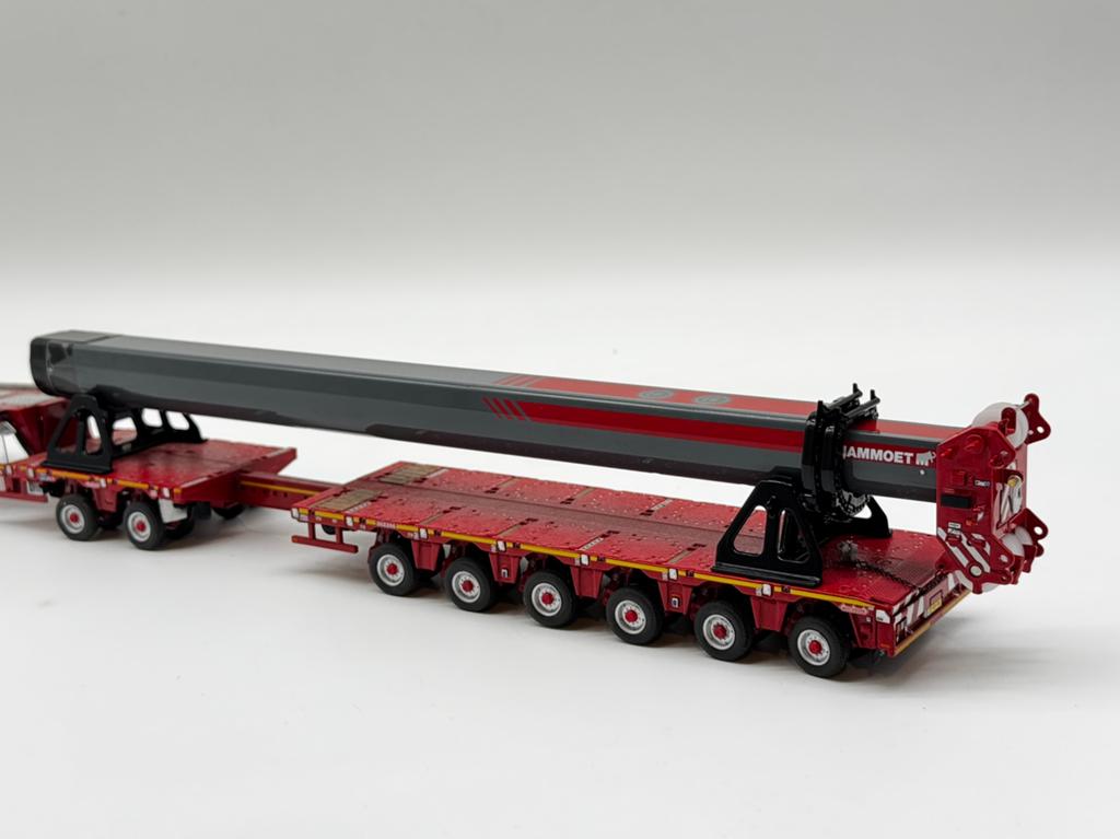 WSI LIEBHERR LTM 1650 verzwaarde mast MAMMOET LADING