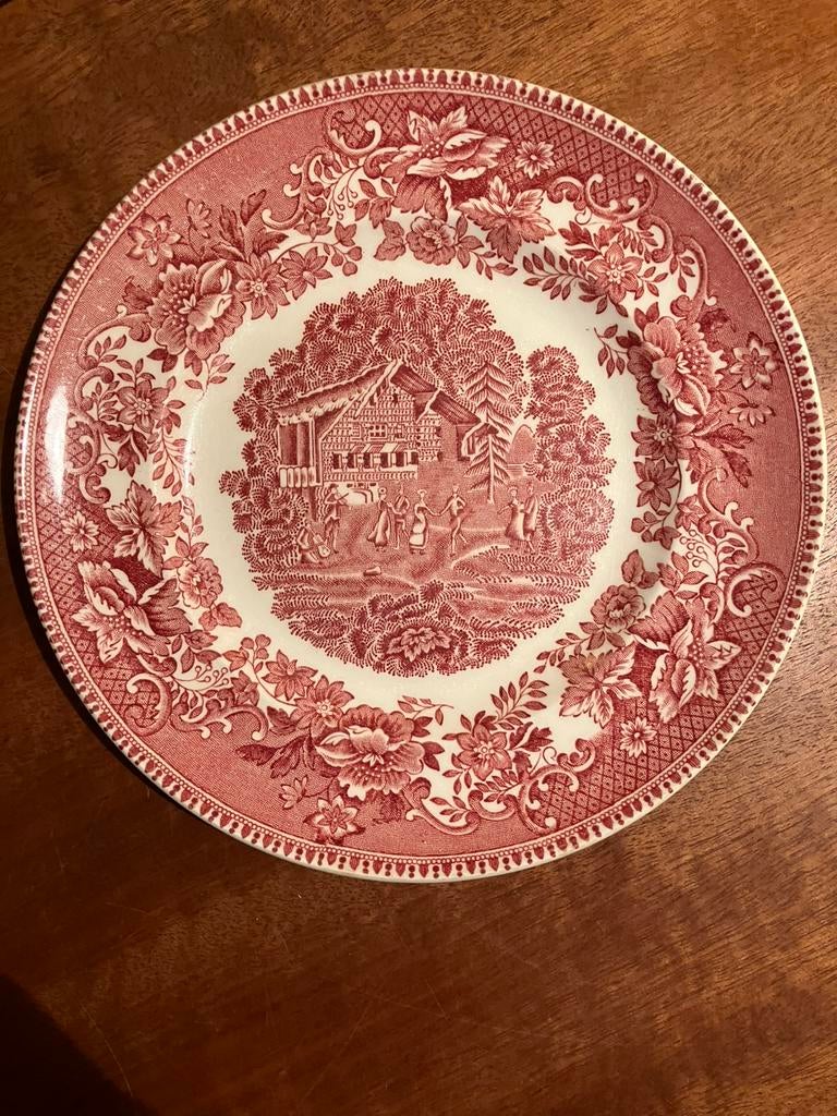 1 bordje 20 cm Staffordshire Avon Cottage Royal Tijnstall, Antiek en Kunst, Antiek | Servies los, Ophalen of Verzenden