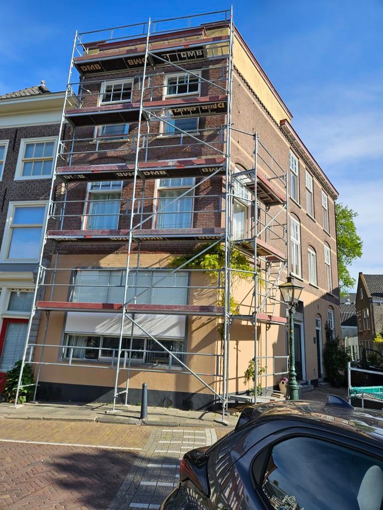 Gevel steiger te huur, Doe-het-zelf en Verbouw, Steigers, Ophalen, Nieuw, Rolsteiger of Kamersteiger, 5 meter of hoger