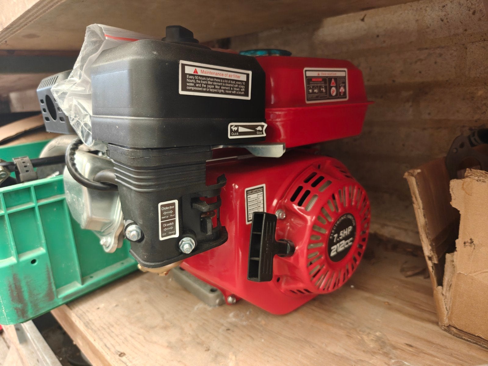 2x Nieuwe Stationaire Motor 7.5PK 212cc - Benzine, Ophalen