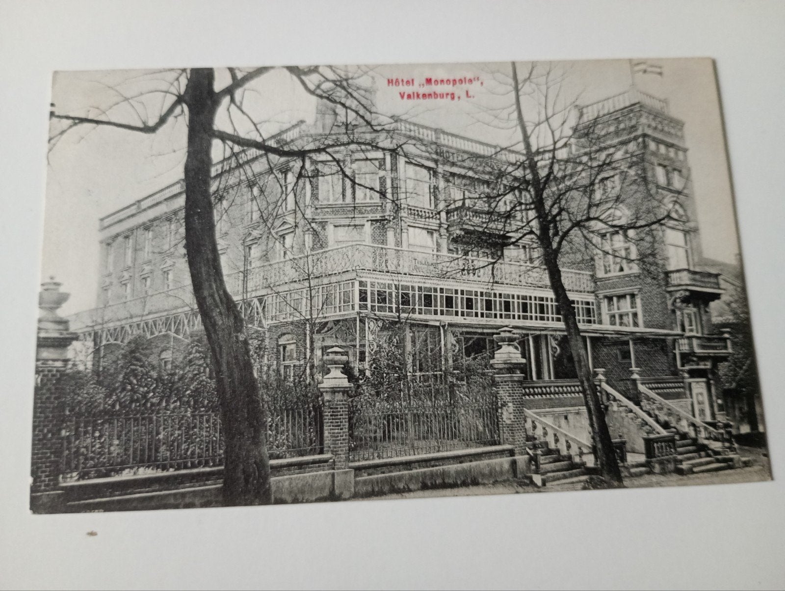 Valkenburg Hotel Monopole 1910, Verzamelen, Ophalen of Verzenden, Voor 1920, Gelopen, Limburg