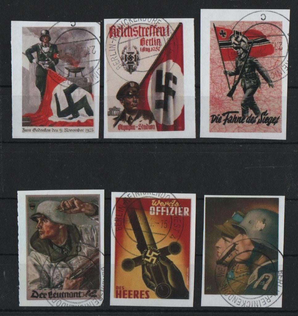 F29) ongeperforeerde postzegels VIGNETTEN wo2 GERMANY, Verzenden, BRD, Gestempeld