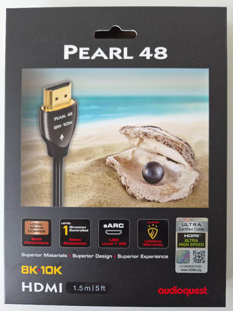 Audioquest Pearl 48G HDMI Kabel 1,5m, Ophalen of Verzenden, Minder dan 2 meter, HDMI-kabel