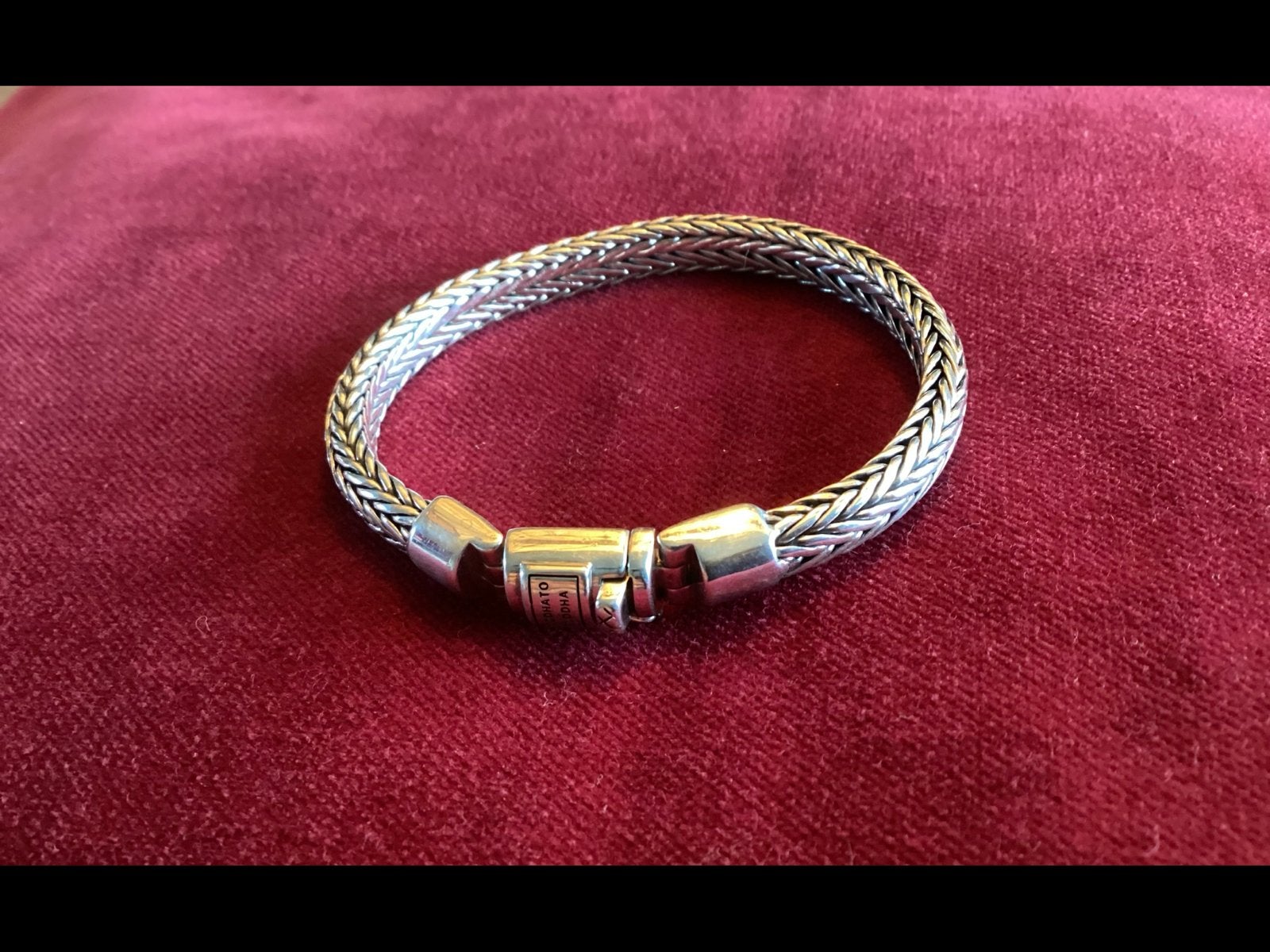 Buddha to Buddha armband “ Ellen XS” zo goed als nieuw, Ophalen of Verzenden, Zo goed als nieuw, Zilver