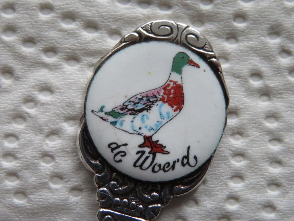 Lepeltje Mannetjeseend / Woerd (porselein), Verzenden, Nieuw, Porselein, Bestek