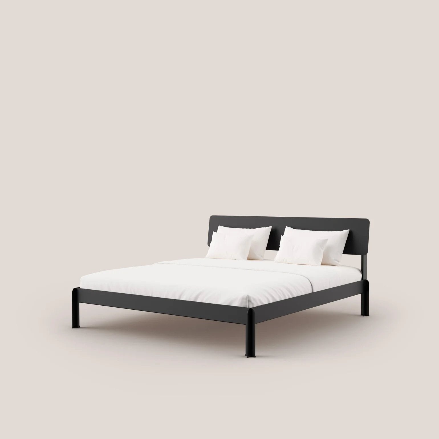 Robuust Amsterdam Bedframe 03 Zwart - 180x200 cm, Ophalen, Gebruikt, Zwart, Tweepersoons