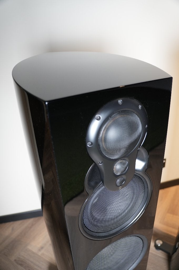 Linn Klimax 350B Organik Exakt speakers, High-gloss Piano Bl, Vloerstaande luidspreker, Gebruikt, Ophalen of Verzenden, 150 watt of meer