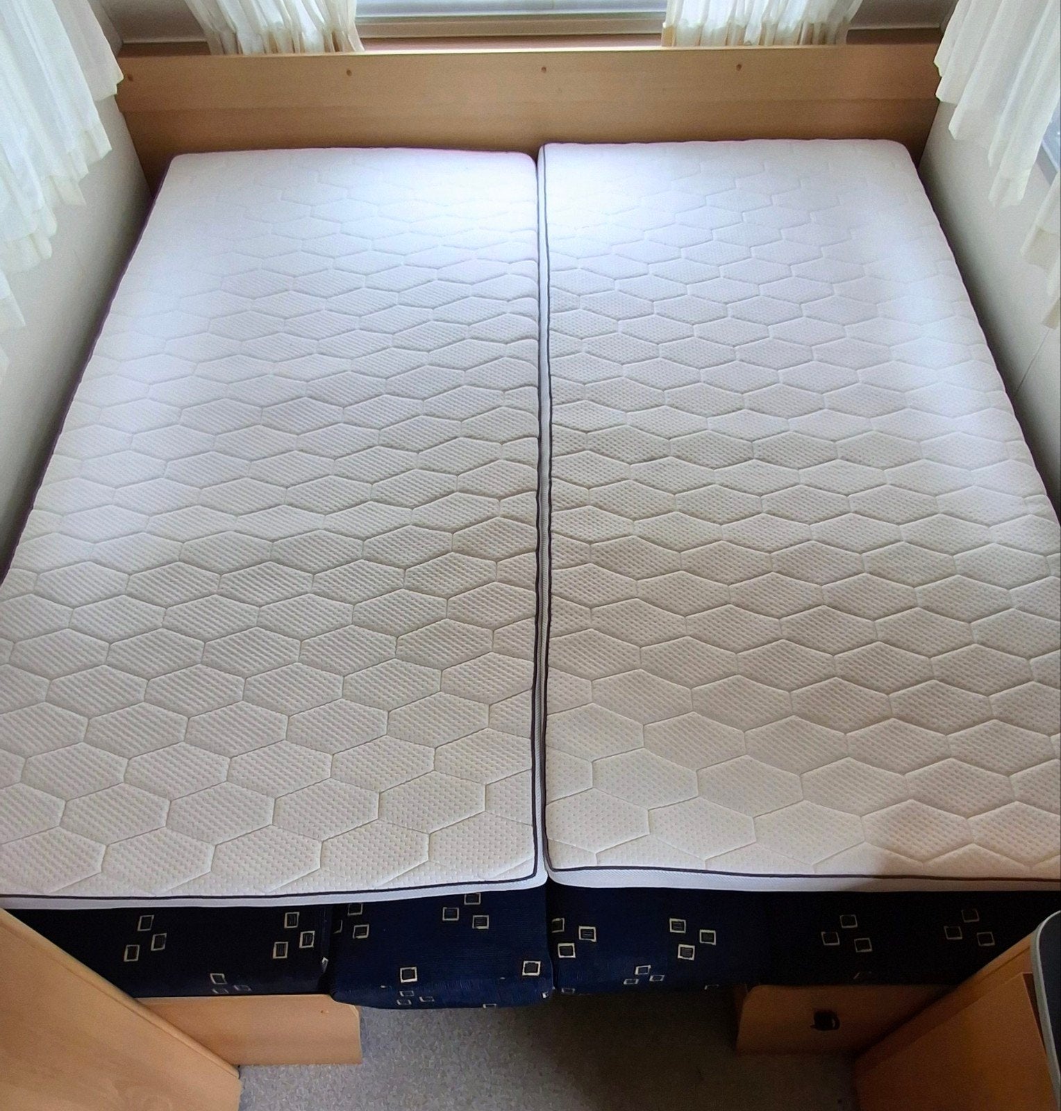 SWISS FLEX MATRASTOPPERS, Ophalen, 90 cm, Eenpersoons, Wit