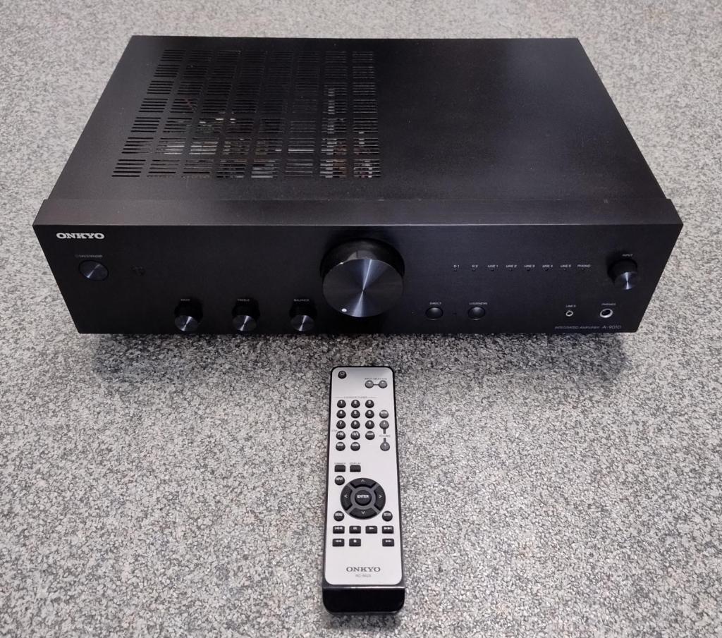 Onkyo A-9010 stereo versterker (zwart), Ophalen of Verzenden, Zo goed als nieuw, Onkyo, Minder dan 60 watt