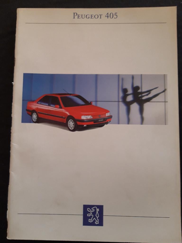 Folder Peugeot 405 modeljaar 1993, Ophalen of Verzenden, Zo goed als nieuw, Peugeot