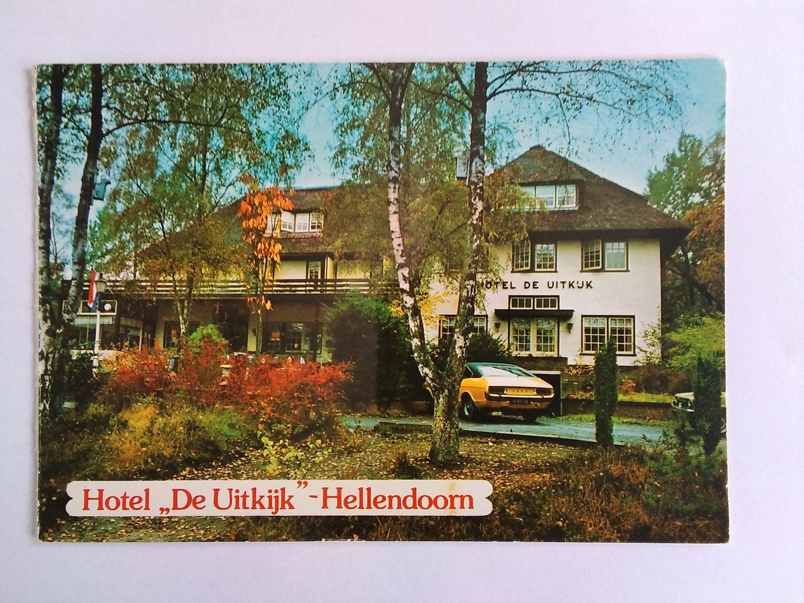 Ansichtkaart / reclame Hellendoorn De Uitkijk, Verzenden, 1960 tot 1980, Overijssel